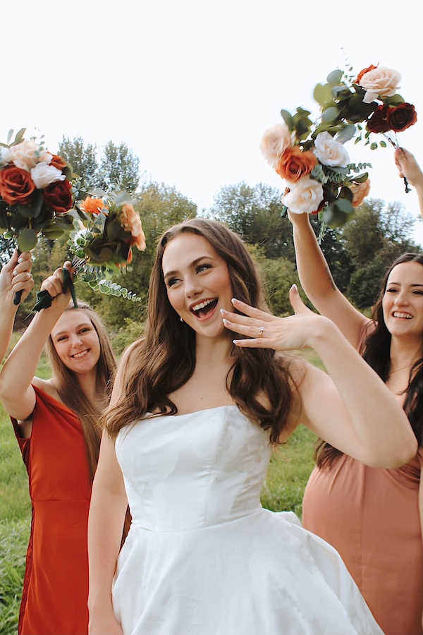 a glowing, natural bridal makeup look by a professional wedding makeup artist in Vancouver